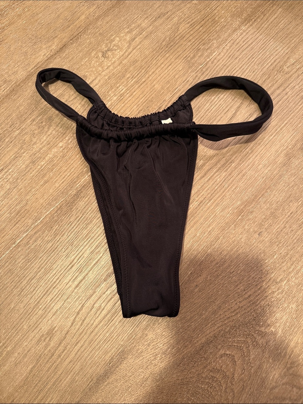 Black High-Cut Bikini Bottom size medium